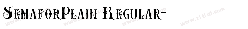 SemaforPlain Regular字体转换